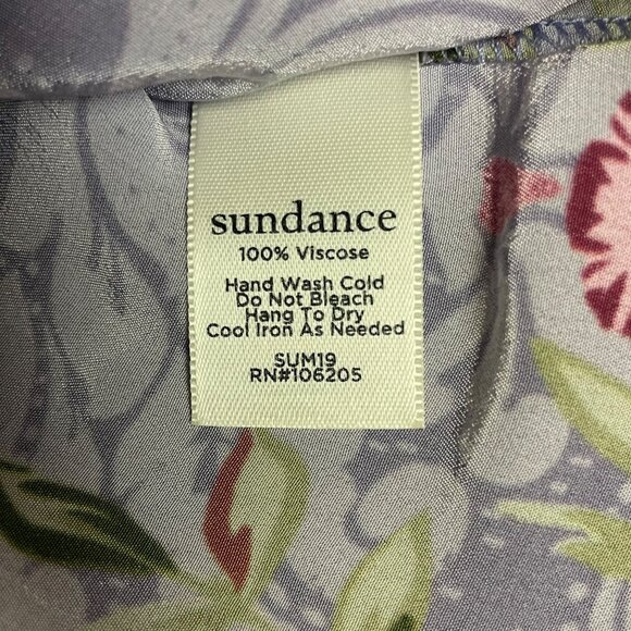 Sundance Impressions Floral Dress Sz MED Lightweight Cottage Boho Viscose - Picture 5 of 6